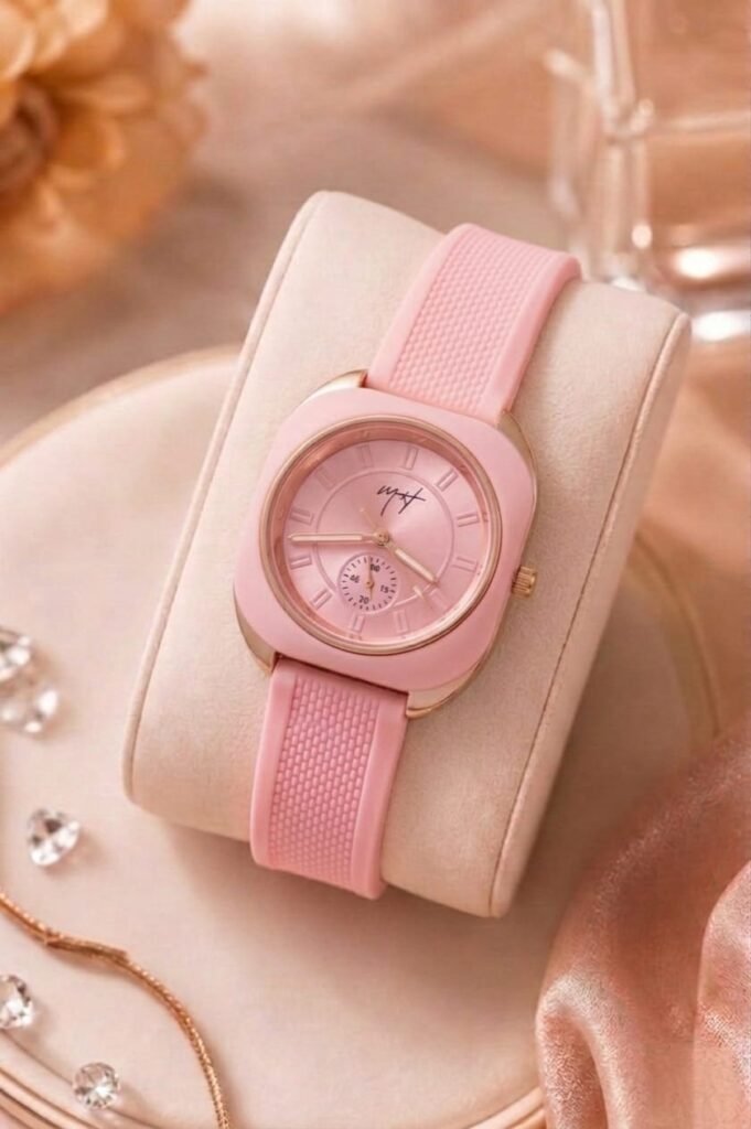 MH girls Rubber strap watch