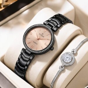 Titan Ladies Jewellery Watch + Bracelet