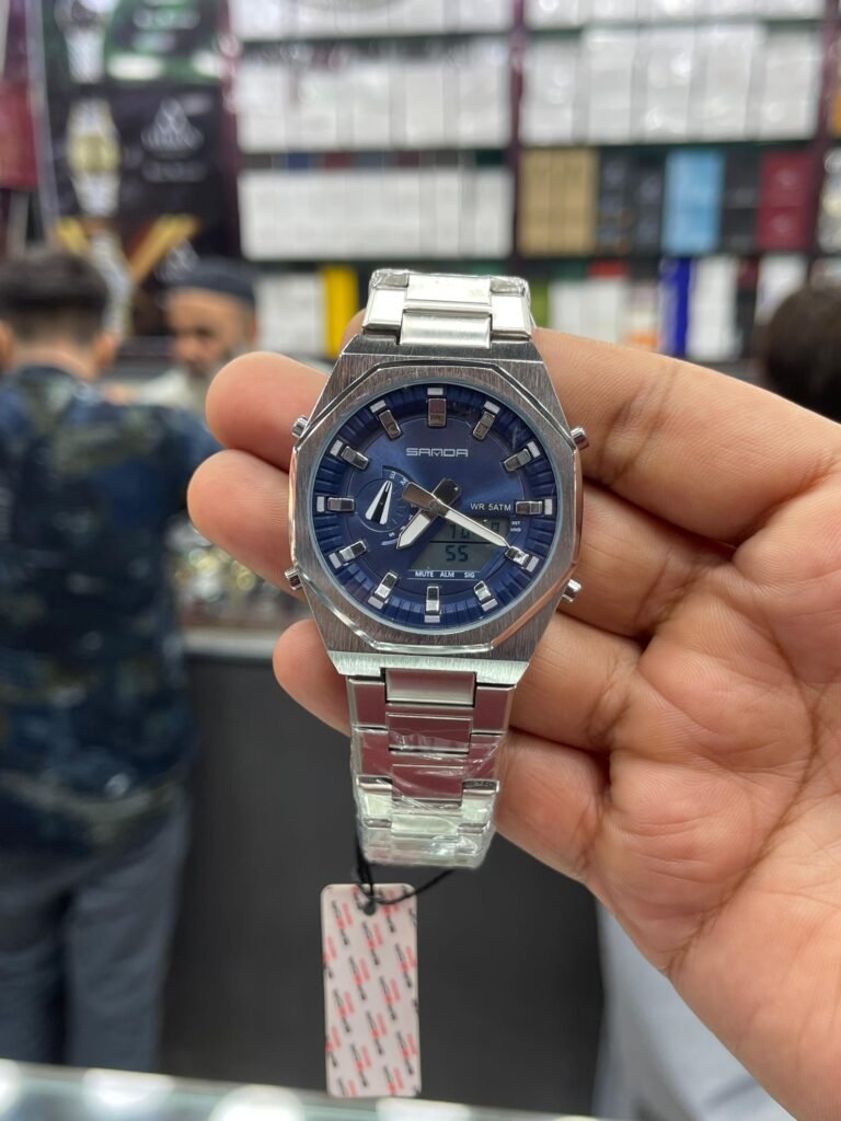 🔥 SANDA 3376 – Premium Analog + Digital Watch 🔥