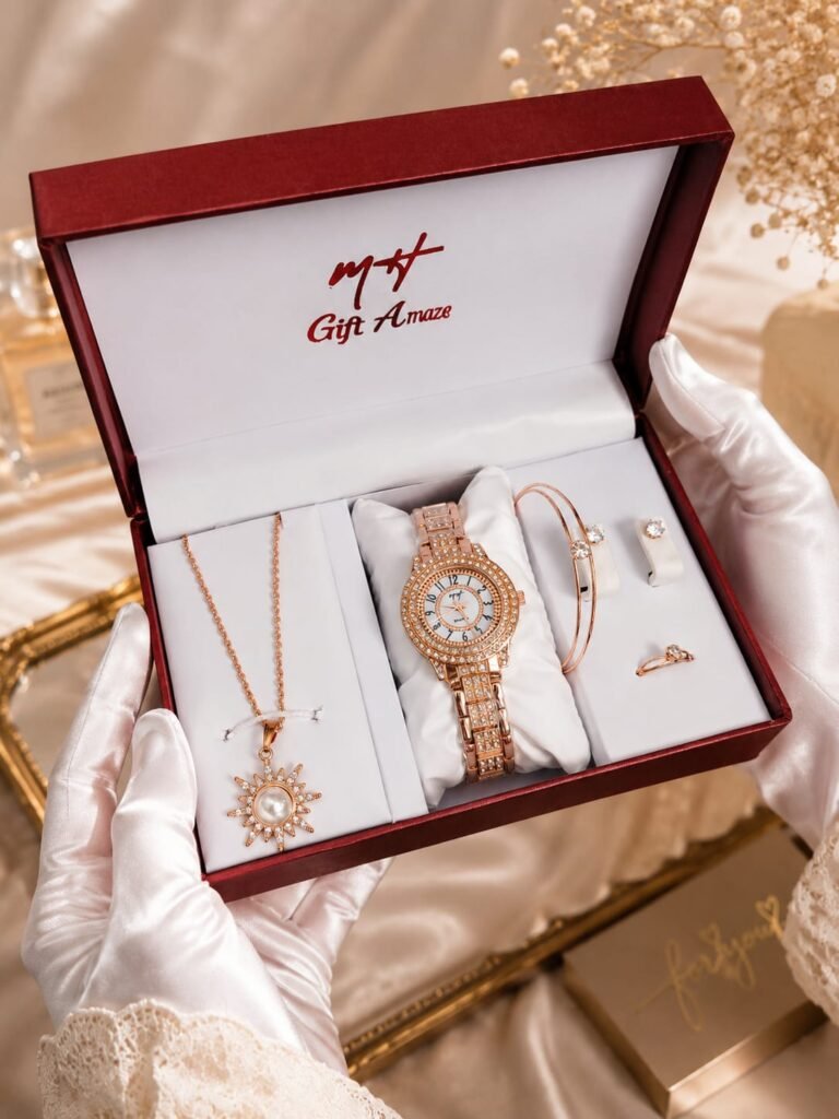 MH Luxury Ladies Watch Gift Set