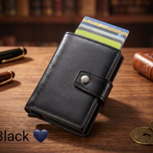 Most Demanding High Quality Very Spacious 3 Fold Decent Size Wallet Plus With Pop-up Cardholder