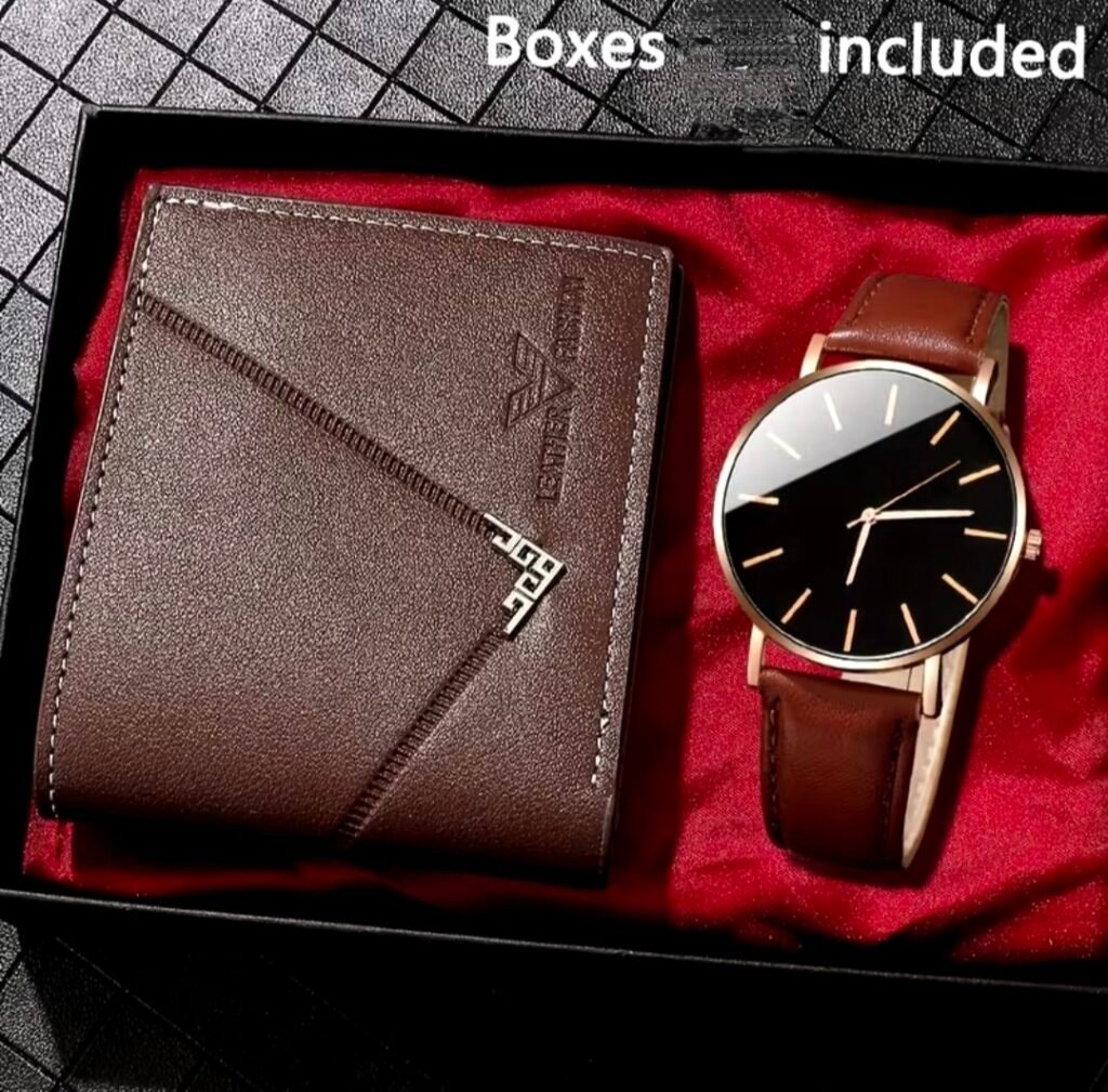 Decent Choice Watch Plus Wallet Plus Gift 🎁 Set Box Complete Set
