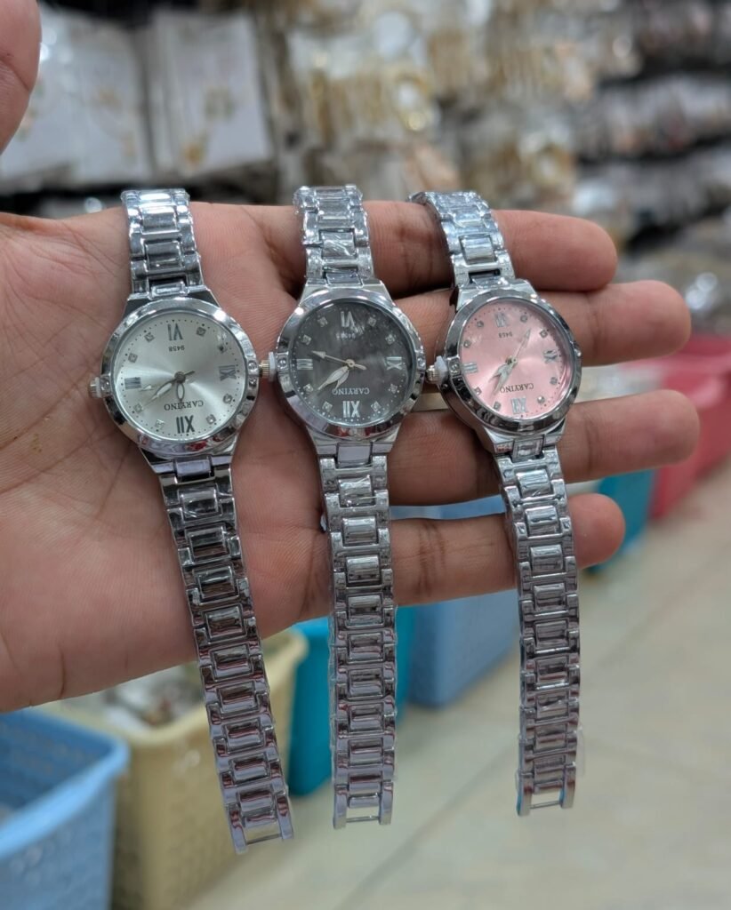 ladies fancy watch silver