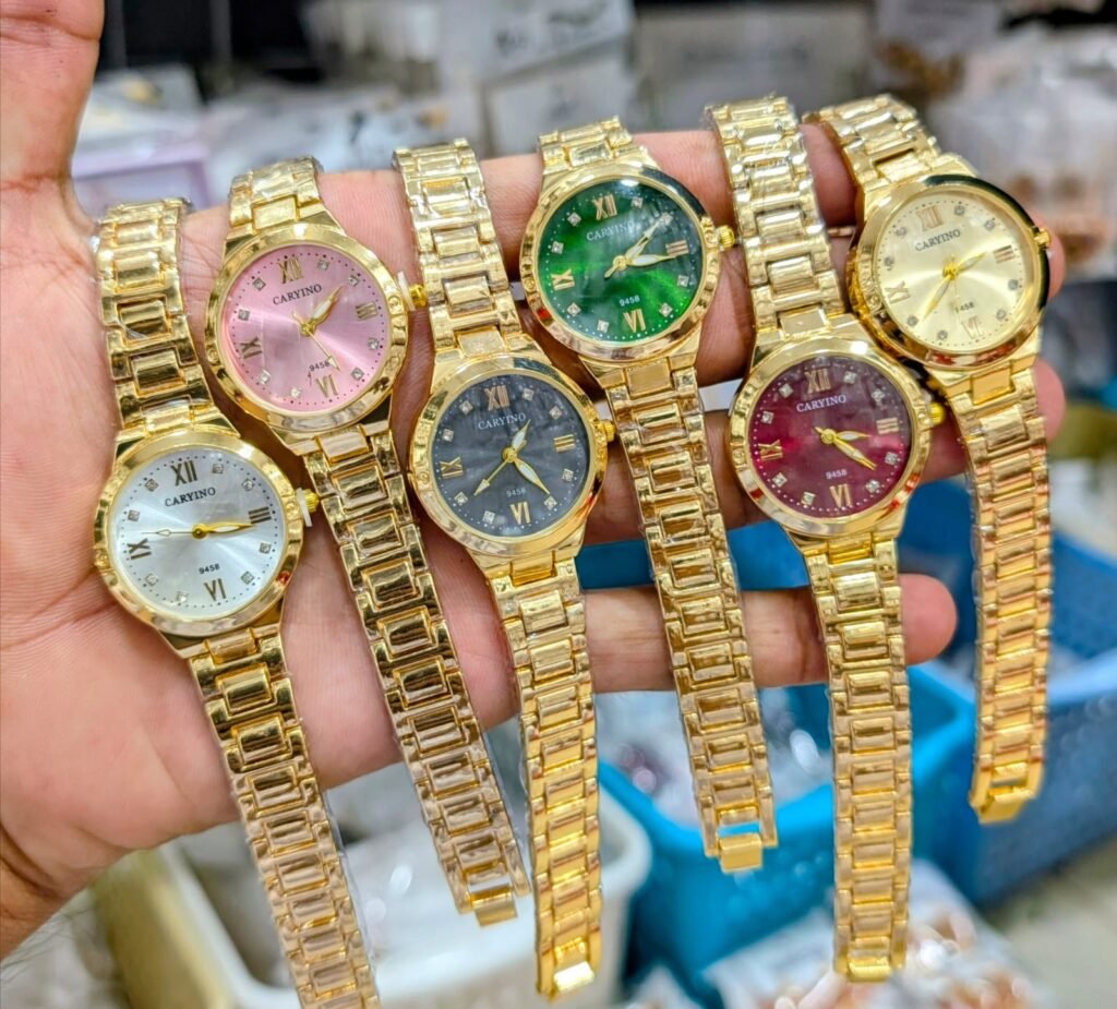 ladies fancy watch gold
