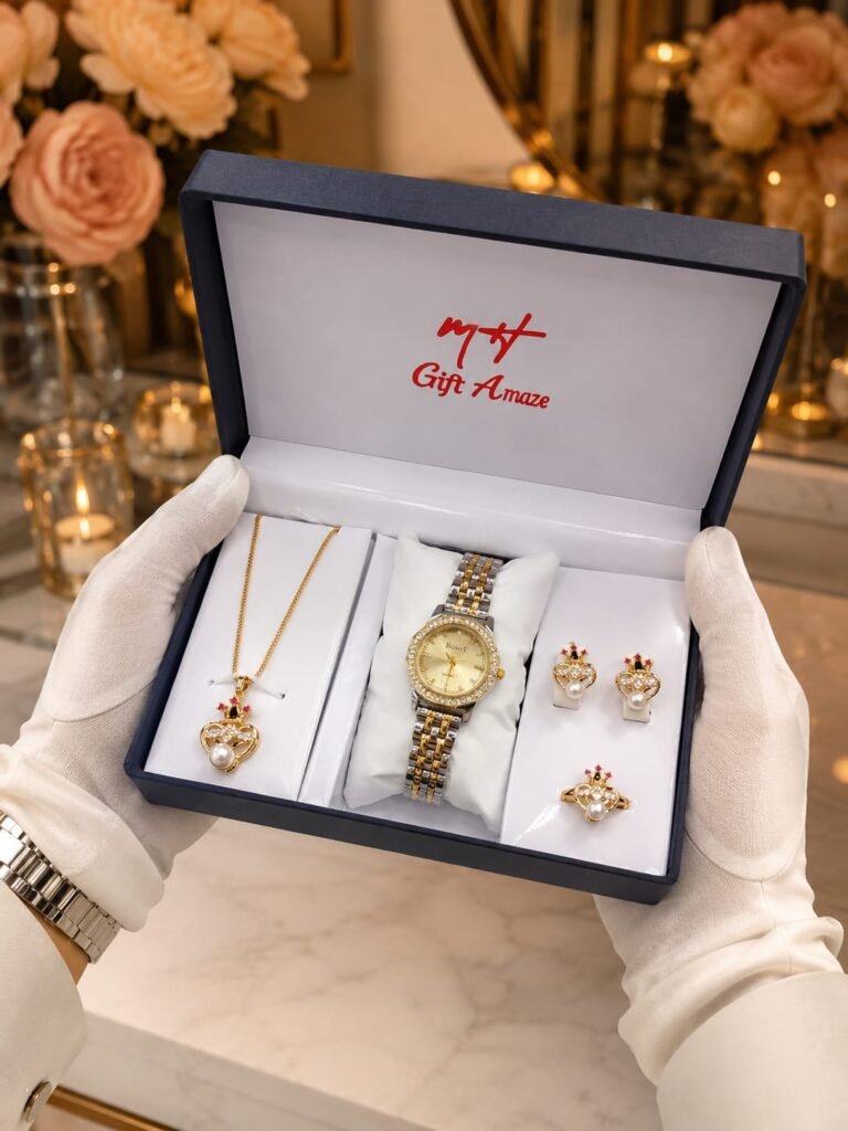 Bomei Luxury Ladies Watch Gift Set