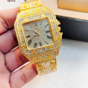 ✨ IK Collection – Full Stone Watch 💎 Unisex Collection