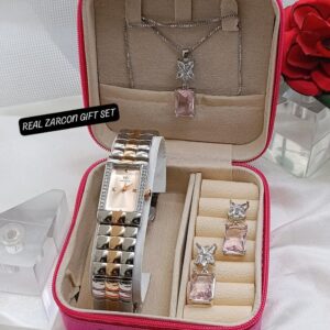 HI QUALITY GIRLS DAIMONDS STONE JEWELRY WATCH GIFT SET