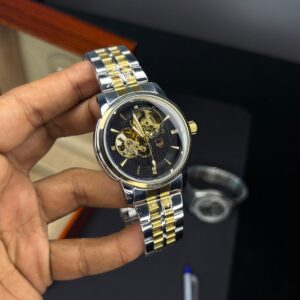True worth Automatic Skeleton Dial Stainless steel Chain