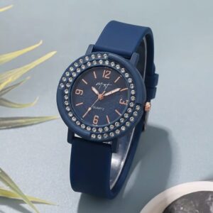 MH Women's Fashion Silicone Strap Wrist Watch | Stylish Casual Analog Watch