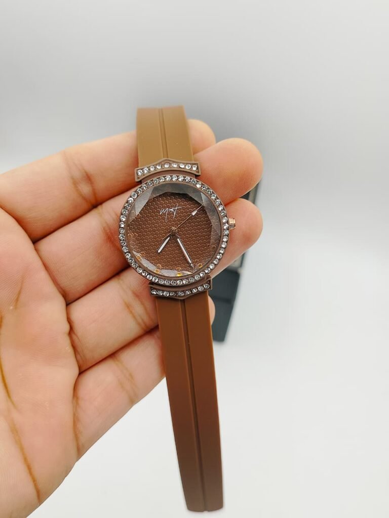 MH Women's Fashion Silicone Magnet Lock Strap Wrist Watch
