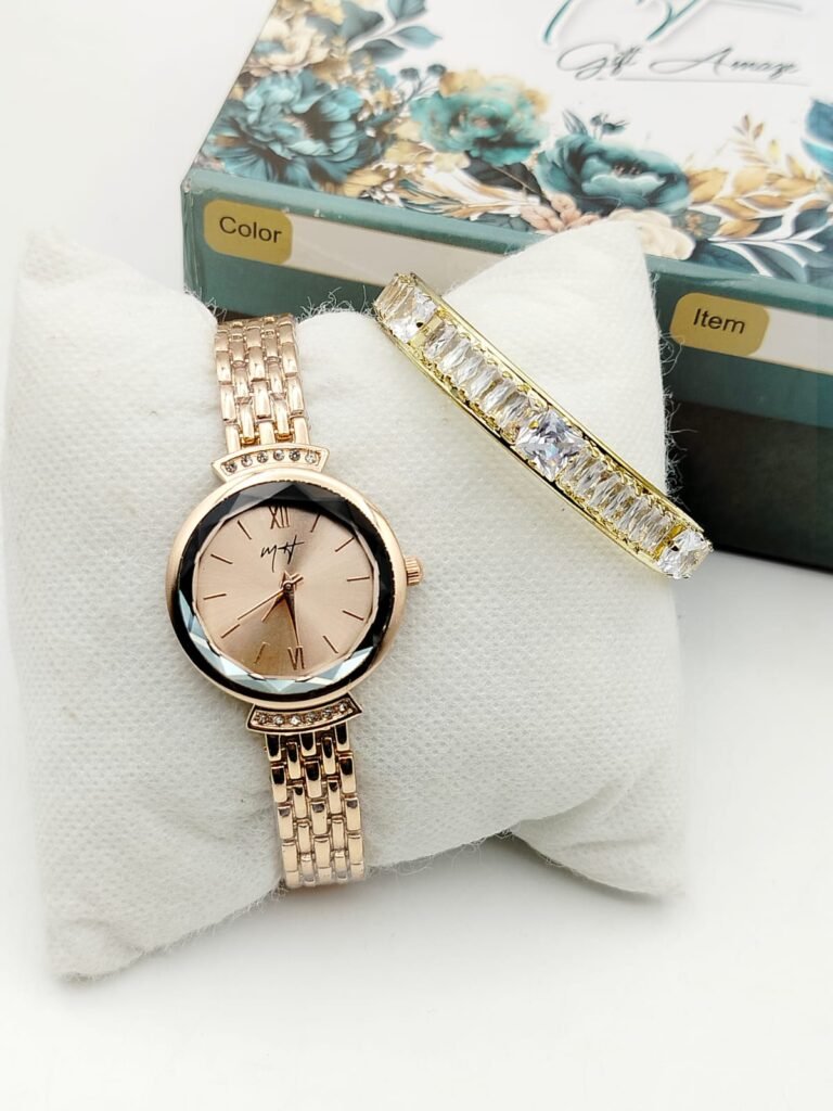 MH ladies Jewellery Watch + Bangle + Normal Box 🎁