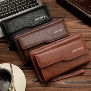 BAELLERRY High Quality Very Spacious Top Zipper Long Wallets
