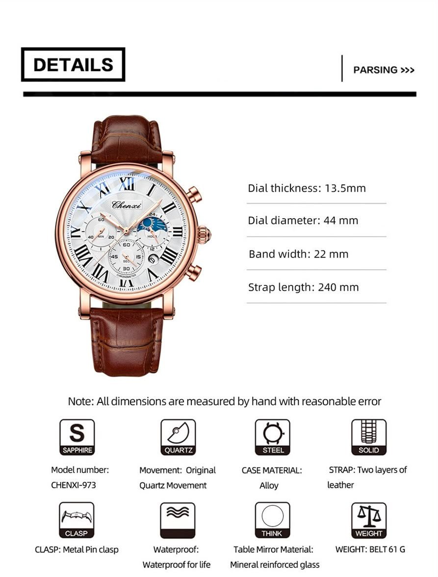 CHENXI Original Watch (Mens Collection) - Image 8